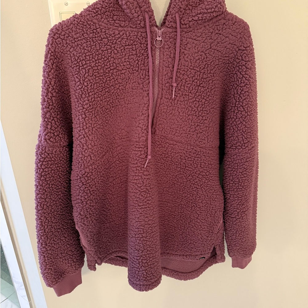 PINK Victoria's Secret Plum Sherpa Jacket